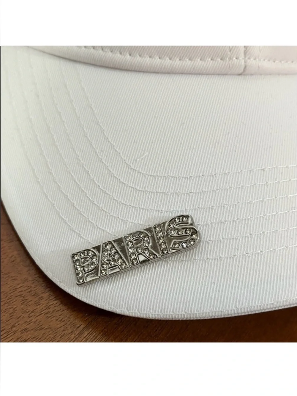 Karl Lagerfeld Paris Women’s Logo Baseball Cap - White, Adjustable, NWT
